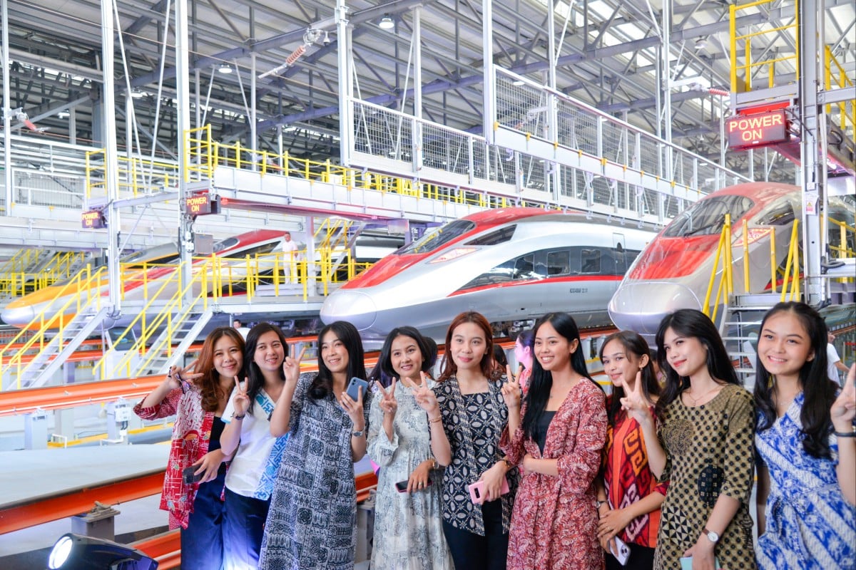Intercity rail services were first seen in the UK in 1830, but today Asia is showing the world how to build and run high-speed rail lines, such as the Jakarta-Bandung High-Speed Railway (the line’s Tegalluar station is seen above) in Indonesia.  Photo: Xinhua