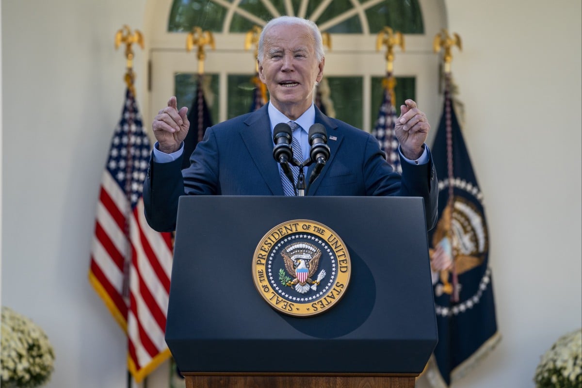 US President Joe Biden speaks during an event at the White House on Wednesday. Photo: AP Photo