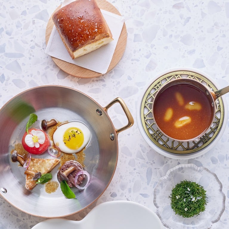 “English breakfast” is an assortment of dishes inspired by the iconic British meal. Photo: Restaurant A