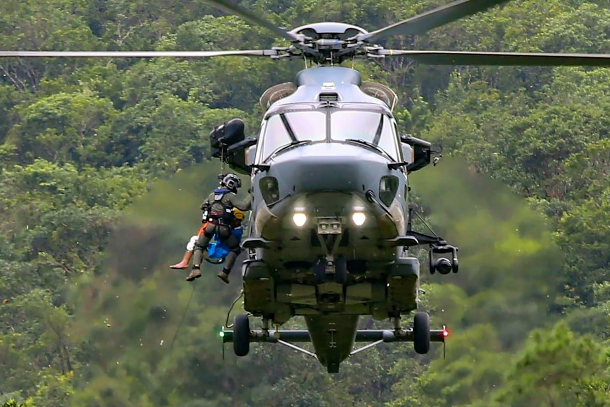 Matthew Tsang, 17, is rescued at Ma On Shan Country Park after a seven-day search. Photo: Handout